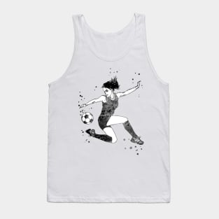 Female Soccer Player Tank Top